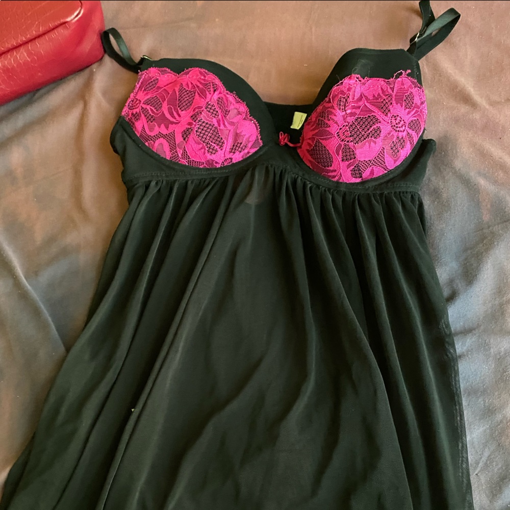 Pink and Black Teddy